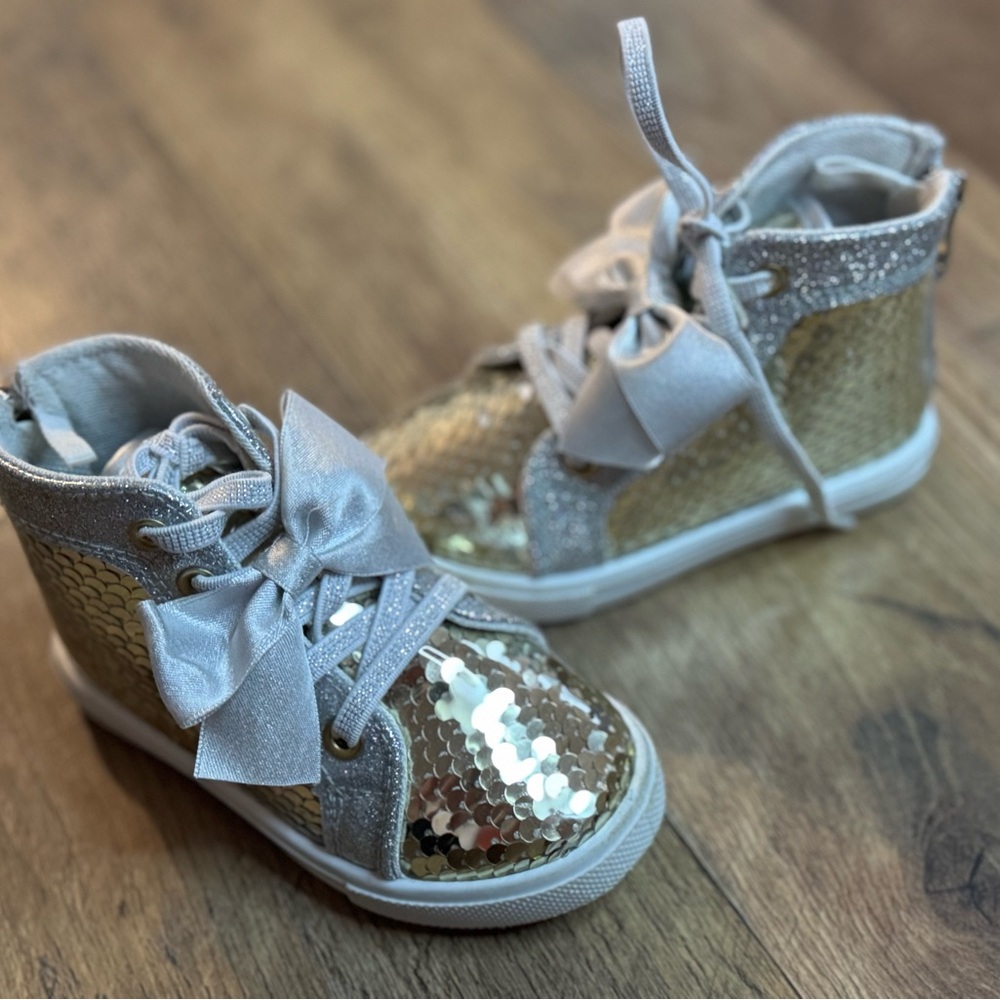 Ground up baby sequin high top sneakers